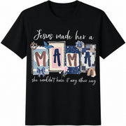 Christian Mom Religious Mom Cotton T-Shirt in Black