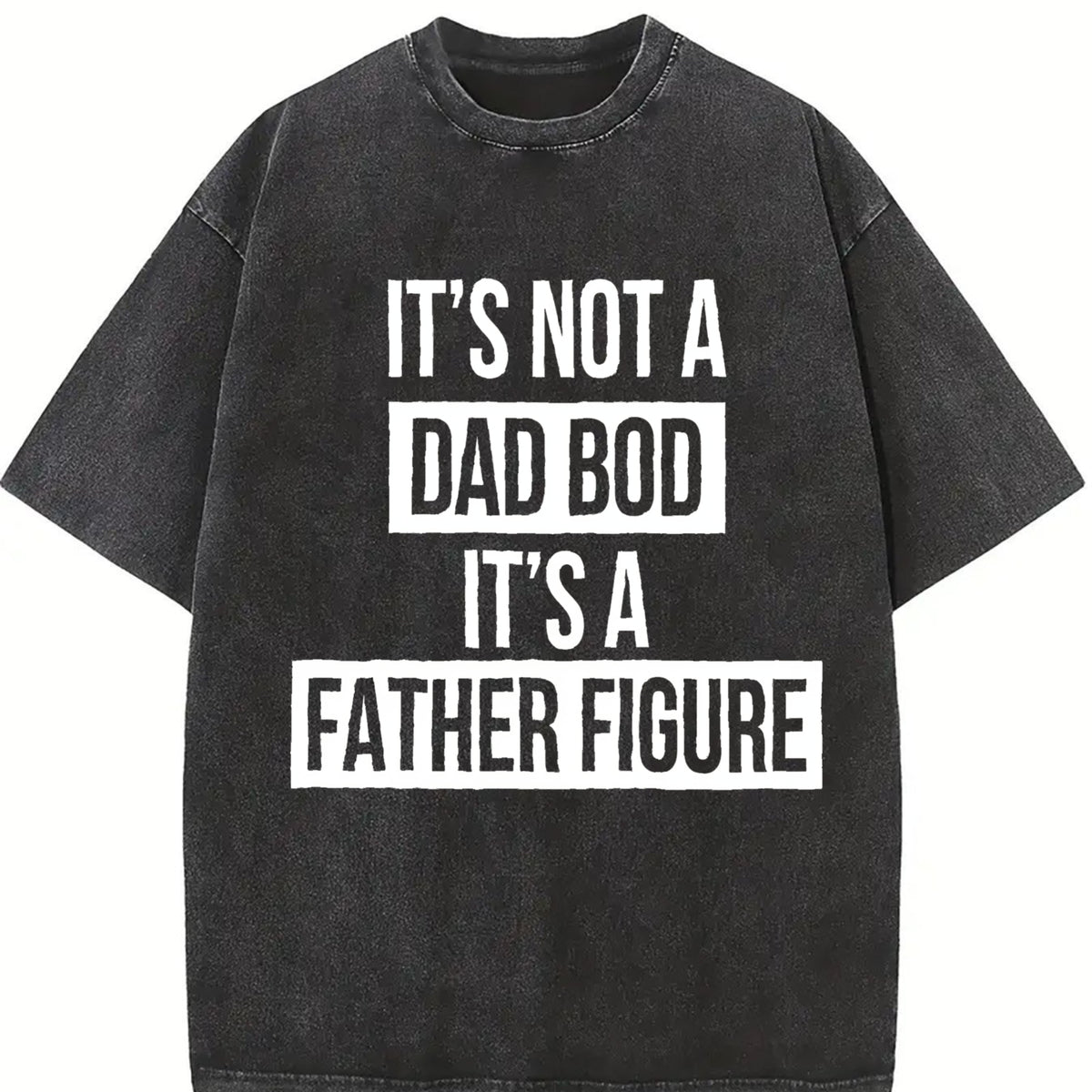 It's Not a Dad Bod It's Vintage Washed T-Shirt in Black