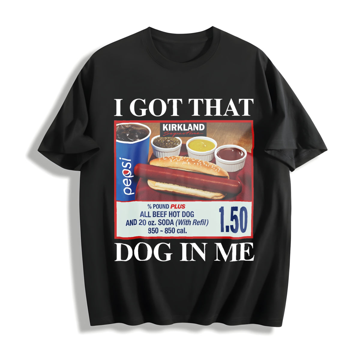 Got That Dog in Me Cotton T-Shirt in Black