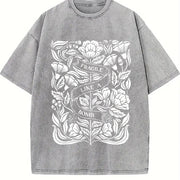 Fragile Like a Bomb Vintage Washed T-Shirt in Gray