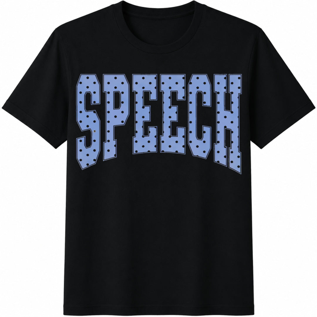 Speech Therapist SLP Cute Communication Specialist Your Cotton T-Shirt in Black