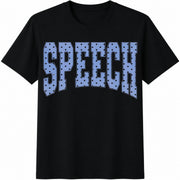 Speech Therapist SLP Cute Communication Specialist Your Cotton T-Shirt in Black