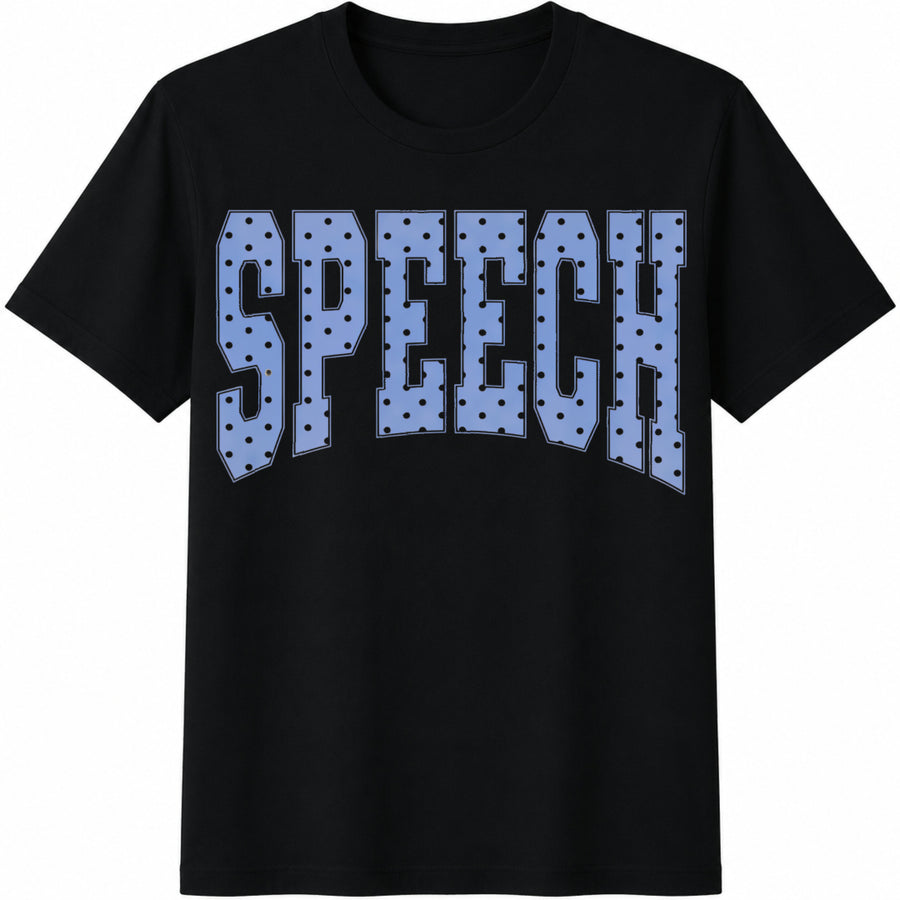 Speech Therapist SLP Cute Communication Specialist Your Cotton T-Shirt in Black