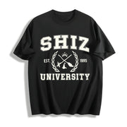 Wicked Shiz University Cotton T-Shirt in Black
