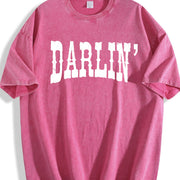 Darlin' Western Southern vintage washed oversized T-shirt in Red