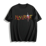 2000s 'Neversoft' BLACK PROMO Cotton T-Shirt in Black