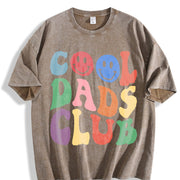 Dads Club Vintage Washed T-Shirt in Brown