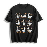 Silly Goose Baker Bakery Mom or Dad Cotton T-Shirt in Black