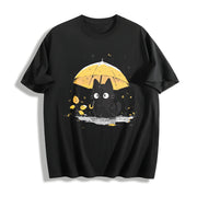 Autumn a Art This Round-neck Short-sleeve Is Cotton T-Shirt in Black