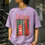 Chili Sauce Vintage Washed T-Shirt in Purple