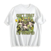 Can't Today I'm Swamped Cotton T-Shirt in White