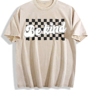 Cute Be Kind Teacher Kindness Vintage Washed T-Shirt in Beige