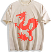 Dean Blunt Musician Fan Heavy vintage washed oversized T-shirt in Beige