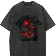 Christian Crown of Thorns Vintage Washed T-Shirt in Black