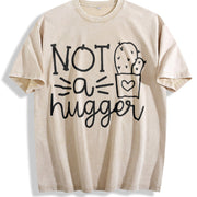 Not a Hugger Cactus Vintage Washed T-Shirt in Beige
