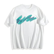 90's Paper Cup Nostalgia Cotton T-Shirt in White