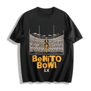 Benito Bowl Halftime Show 2026 Cotton T-Shirt in Black