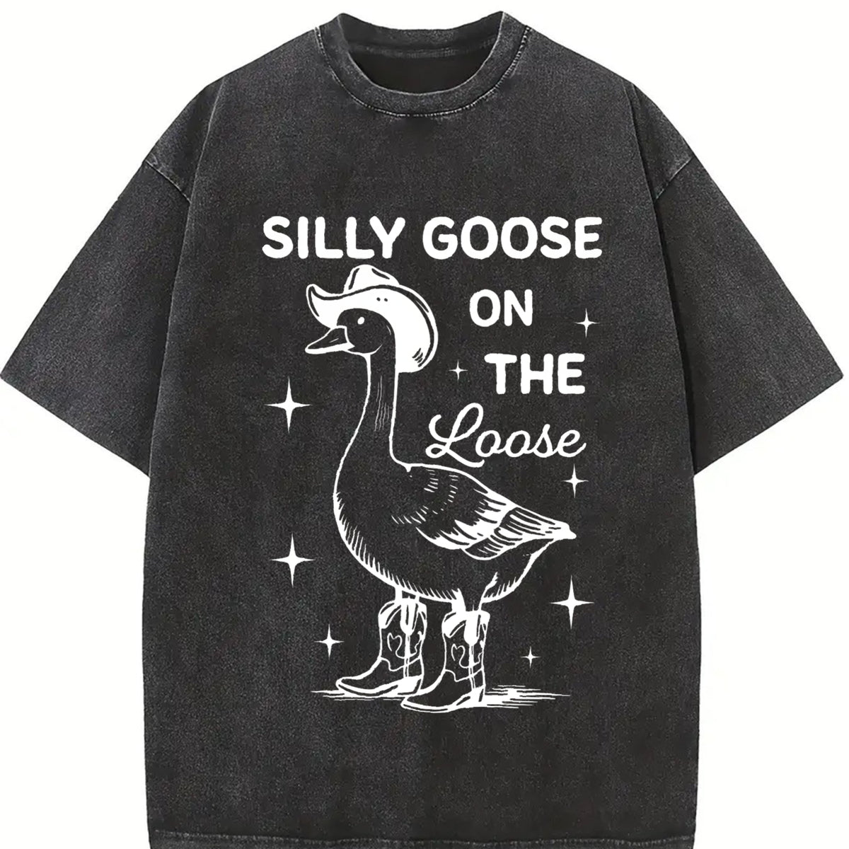 Mad Goose Vintage Washed T-Shirt in Black