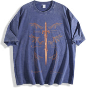 The Bat Boys Acotar The Bat Boys The Night Court vintage washed oversized T-shirt in Blue