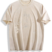 Fruits and Berries 90s Vintage Washed T-Shirt in Beige