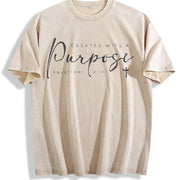 That Has Been a Purpose-driven Scripture Vintage Washed T-Shirt in Beige