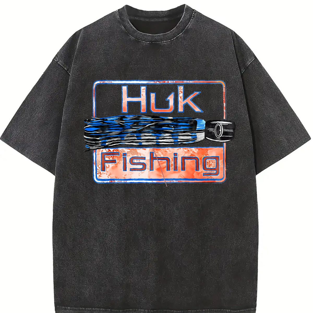 HUK Fishing Vintage Washed T-Shirt in Black