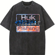 HUK Fishing Vintage Washed T-Shirt in Black