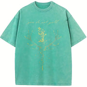 You Do Not Yield to Whatever End Vintage Washed T-Shirt in Blue