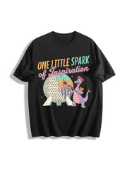 One Little Spark Festival of the Arts Cotton T-Shirt in Black