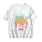 Remake the Lion Kingg Hakuna Matata Silhouettee Jungle Cotton T-Shirt in White