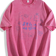 Baker for Cooking for Baking Moms Vintage Washed T-Shirt in Red