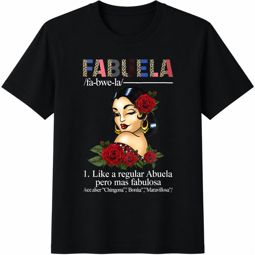 Fabuela Definition Cotton T-Shirt in Black