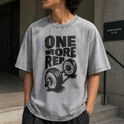 ONE MORE REP Vintage Washed T-Shirt in Gray