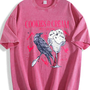 Butcher Blackbird Dark Romance Vintage Washed T-Shirt in Red