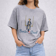 Bad Bunnie Benito Bowl vintage washed oversized T-shirt in Gray