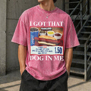 Got That Dog in Me Vintage Washed T-Shirt in Red