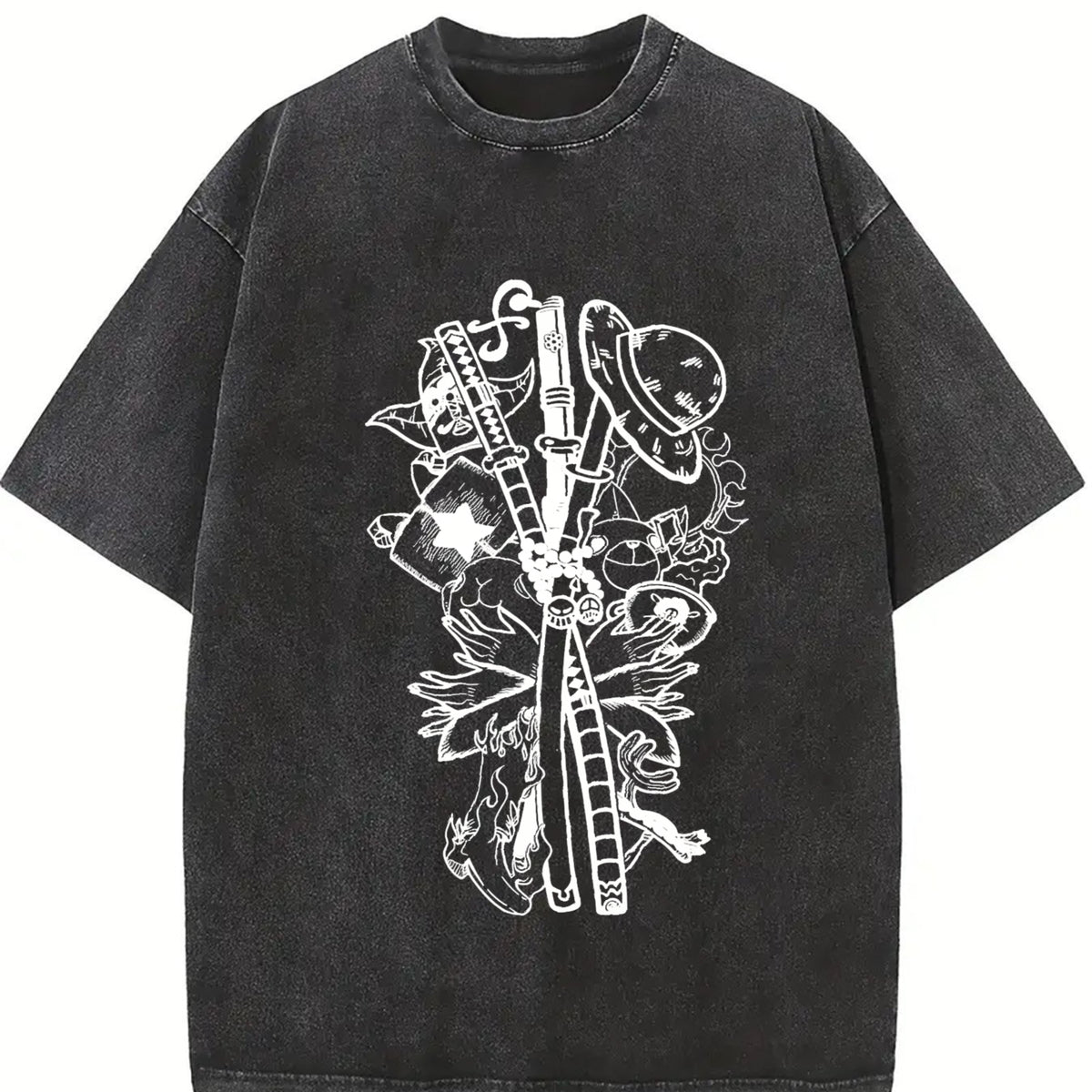 Good Girls Turn Bad Vintage Washed T-Shirt in Black