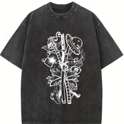 Good Girls Turn Bad Vintage Washed T-Shirt in Black