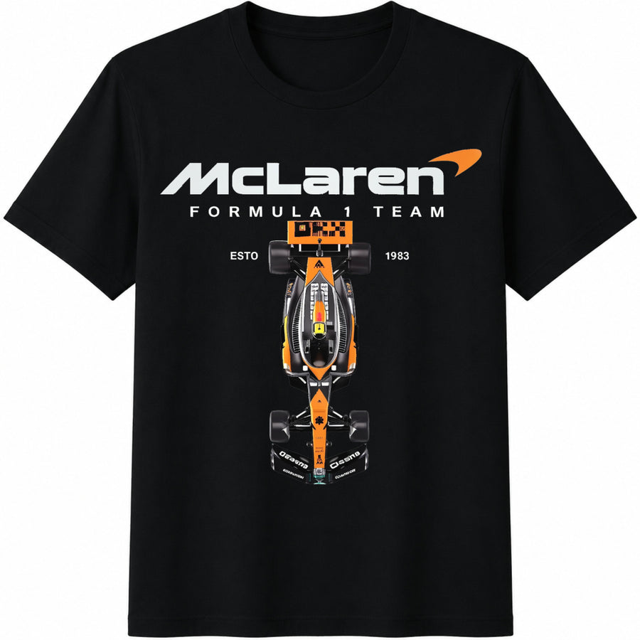 2026 NEW and Racing F1team Cotton T-Shirt in Black