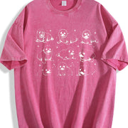 Baby Seals 90s ® Tattoo Vintage Washed T-Shirt in Red