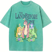 The Land Before Time Vintage Washed T-Shirt in Blue