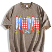 Mama Crawfish Season Vintage Washed T-Shirt in Brown