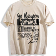 Retro 230 Christian Distressed for Youth Festive Vintage Washed T-Shirt in Beige