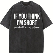 Saying Humor Cute Unisexs Vintage Washed T-Shirt in Black