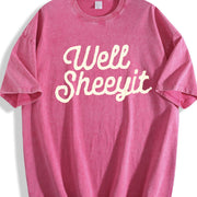 Well Sheeyit Vulgar Crude vintage washed oversized T-shirt in Red