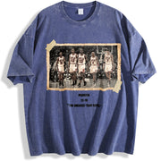 1996 Chicago Squad vintage washed oversized T-shirt in Blue