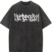 Western Saddle Cowgirl Country Horse Western Stuff Western Vintage Washed T-Shirt in Black