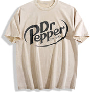 Dr Pepper Est. 1885 Vintage Washed T-Shirt in Beige