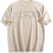 Baseball Tis the Season Baseball Mom Baseball Game Day Vintage Washed T-Shirt in Beige