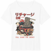 Japanese Ramen Bowl Cotton T-Shirt in White